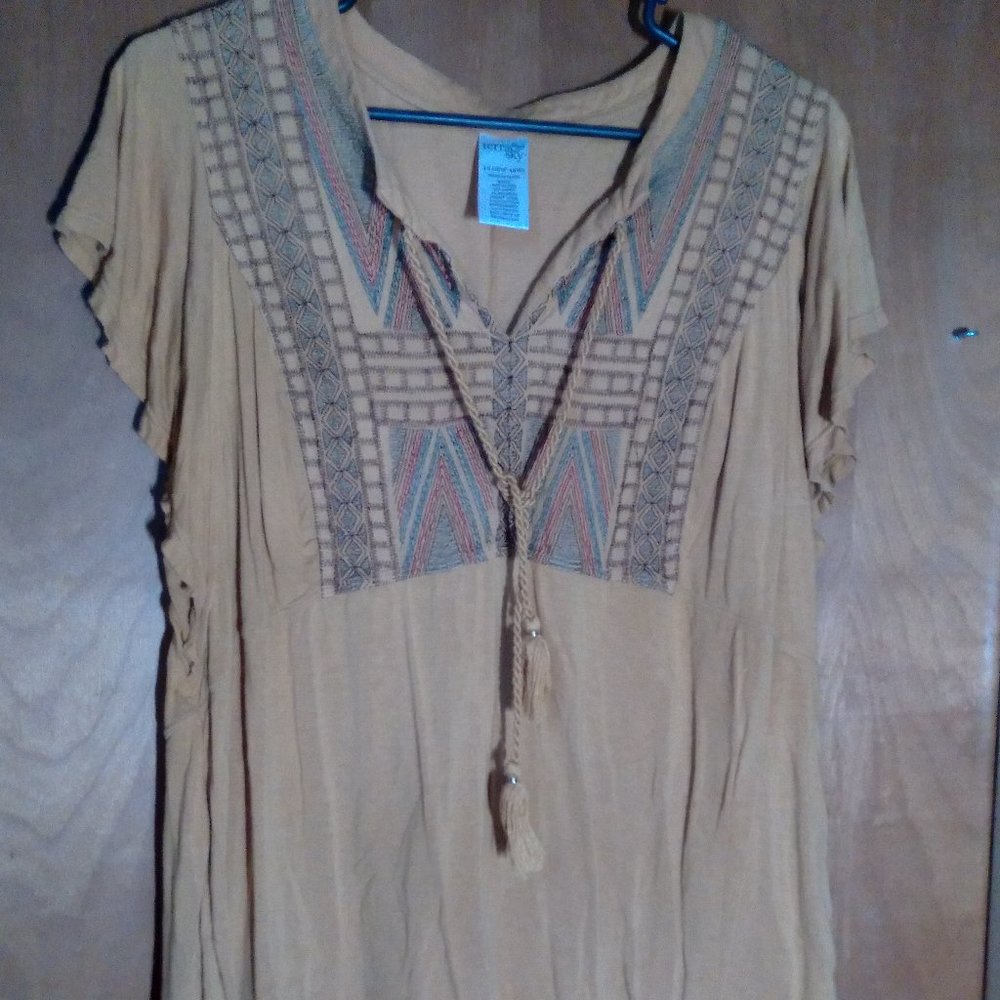 tribal embroidered blouse